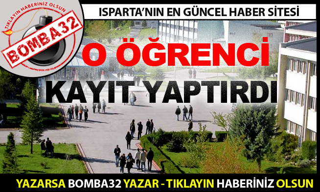 O ÖĞRENCİ KAYIT YAPTIRDI